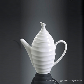 hotel ocean line fashion elegance white porcelain sauce bottle